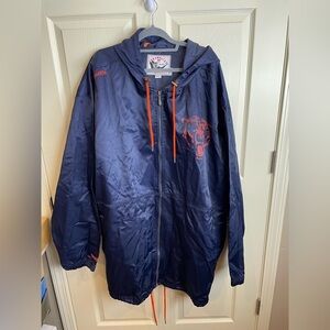 Mitchell & Ness Navy Blue Chicago Bears Hooded Jacket 5X
